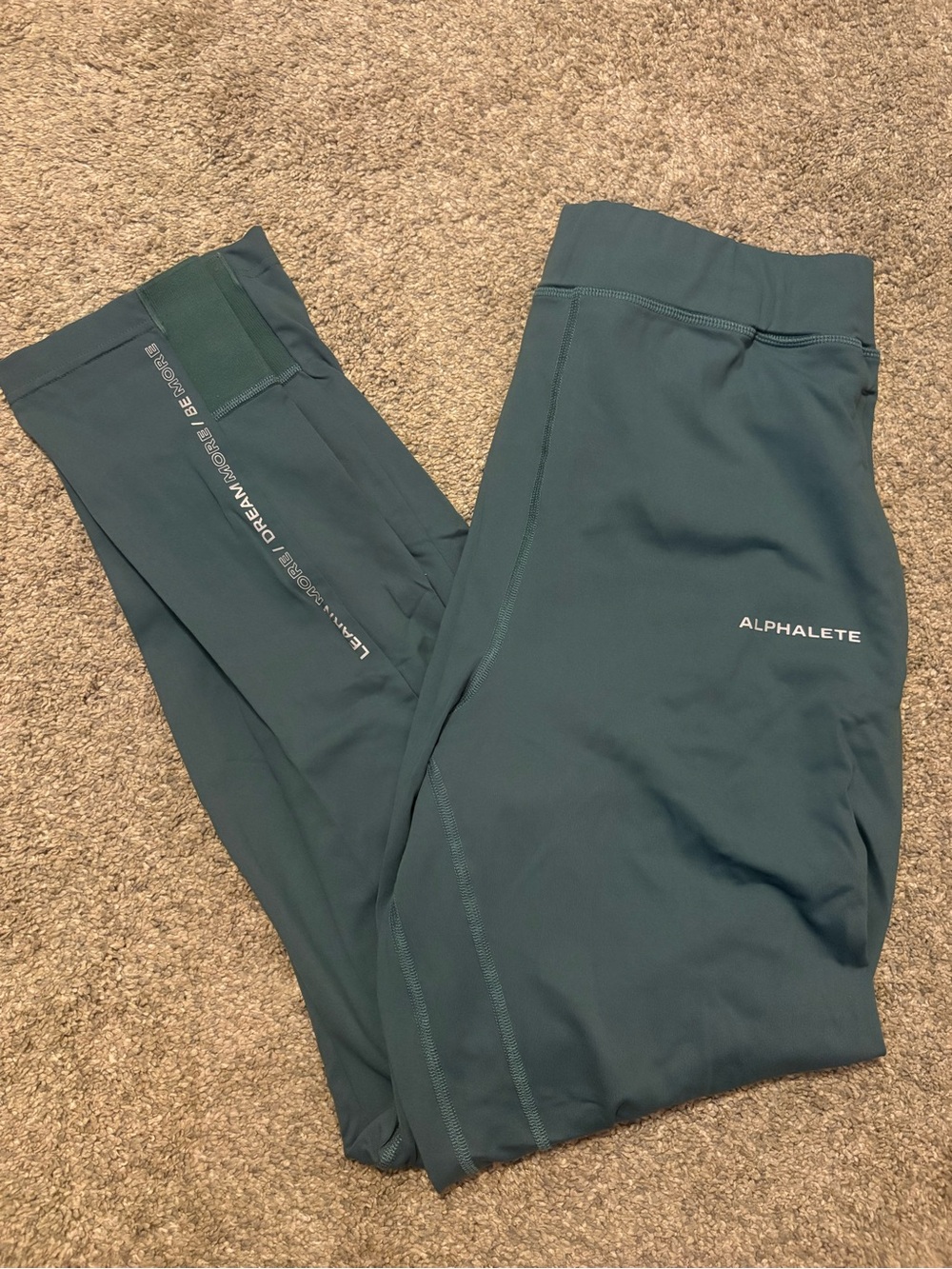 Alphalete Men's Teal Fitted Stretchy Joggers
